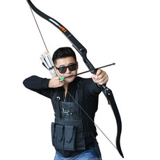 전문 56 인치 30 50 파운드 석궁 및 화살 세트 양궁 사냥 테이크 다운 금속 Recurve 활 오른손 대상|화살|, 단일, 1개, 30BLS