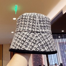 와이에스 겨울플로피햇 가을 보이핏 볼륨 INS 디자이너 체크무늬 벙거지 얼굴이 작아 보인다 스타일리쉬 버킷햇 클로슈햇 여성