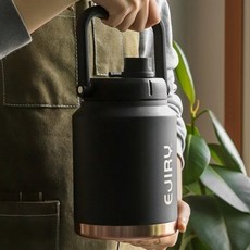 스텐워터저그 냉보온통 아이스 물통 캠핑 보냉 보온, 에지리홀트저그_실버그레이, 1개