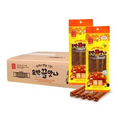 제이제이몰JJ 호박 꿀 맛나 1박스(20봉x100g) 캠핑 여행 학교 소풍 초등학교 학원 교회 유치원 간식 스낵 주전부리 과자 안주 쫀드기 쫀디기