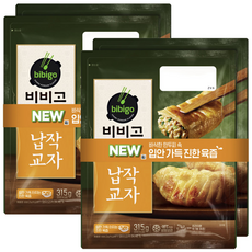 [신제품] 비비고 납작교자 315G 6봉지, 4개