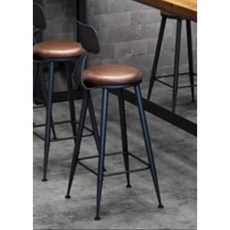 와인바 바테이블 스탠드 발코니 클럽 칵테일 베란다, 브라운 스툴, 1개