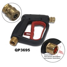 빠른 삽입 숏 물총 고압 세차 물총 청소 기계 액세서리 자동차 유지 보수 깍지, 4) QP3695, 1개