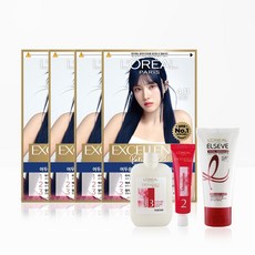 엑셀랑스 파리지앵 시크 염색약 4개 + 약산성샴푸 1개+너리싱마스크 1개+헤어팩50ml 1개 증정, 7.35호 샌드베이지X4개, 1개