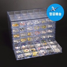 120구 아크릴 정리함 악세사리 쥬얼리 네일 파츠 스톤 재료 투명 보관함, 단일상품