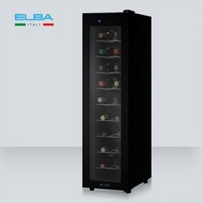 엘바 18병 보관 60L 블랙 슬림형 와인셀러 EW60T18, 단일속성