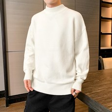 소프트 남성 라운드 카라 니트 가을 겨울 따뜻한 부드러운 대학 스타일 직장인 Jan.03 287번 Z