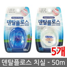 덴탈플로스 치실 50ml 5개/덴탈프로스//치간칫솔/칫솔, 덴탈플로스 왁스치실, 상세페이지 참조
