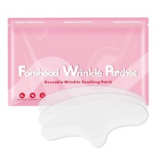 Yargkos 이마 주름 패치 6개 재사용 가능 잔주름을 위한 방지 패치 감소를 실리콘 페이스 테이프 저자극성 제거 마스크 여성용 페이셜 키트 뷰티 스킨 케어 165638