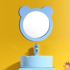 북유럽풍세면대 럭셔리세면대 페이스북 그림반 북유럽 유치원 세면대대 위 분가용 도자기, 01 화이트 대야+냉열 백도자 수도꼭지_`