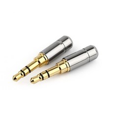저항잭 무저항잭 이어폰 플러그 커넥터 잭 3.5mm 스테레오 3 극 헤드폰 업그레이드 와이어 3.5mm 남성 ID 3.8mm 오디오 스피커 어댑터, 200개