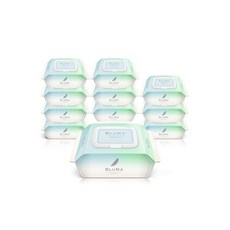 블루나 프리미엄 스무딩 물티슈 휴대용 캡형 20매 12팩, 12개, 20개