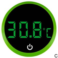 리프레시 디스플레이 속도 고정밀 디지털 어항 온도계 대형 스크린 5s LED Axolotl 전자, green
