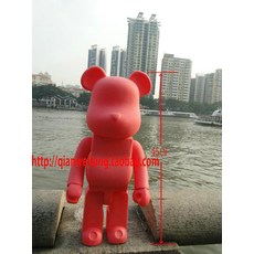 대형 베어브릭 피규어 700% 화이트 핑크 블랙 45cm, 700%45CM 블럭베어 레드개