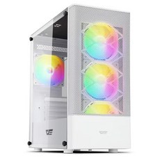 DARKFLASH DK200 MESH RGB ADVANCED 강화유리 화이트, 1개