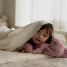 (엘린베베) 애착 블랭킷 꿀잠 이불 담요 아기 신생아 봄 여름 낮잠, (3) 핑크-민트