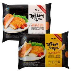 오크라팜 제주도 흑돼지 돈까스 치즈 통까스, 흑돼지통까스5개+치즈통까스5개, 25g, 1개