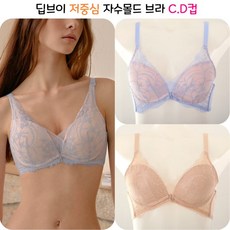 [비너스]VBR1694CD 젤패드 젤볼륨 딥브이라인 저중심와이어 자수몰드 브라 - 비너스볼륨패드