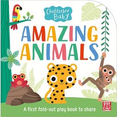 Chatterbox Baby: Amazing Animals:Fold-out tummy time book, Hachette Children's Book