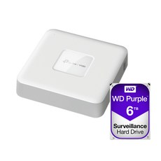 티피링크 VIGI NVR1104H-4P＋6TB HDD 4채널 POE NVR 녹화기 세트, 1개 - nvr1104h-4p