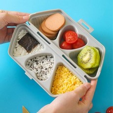 삼각김밥틀 삼각몰드 주먹밥 6칸 김밥틀 그레이 L343