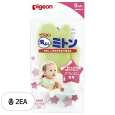 피죤 저자극 목욕용품, 목욕장갑, 2개