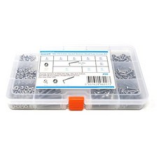 iExcell 450 Pcs M3 x 4 5 6 8 10 12 16 20 25mm 스테인레스 스틸 304 육각 소켓 버튼 헤드 캡 나, 단색_M3 x 4-25 mm, 9 Sizes 45, 단색_M3 x 4-25 mm, 9 Sizes 45, 단색