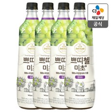 쁘띠첼 미초 청포도, 900ml, 4개