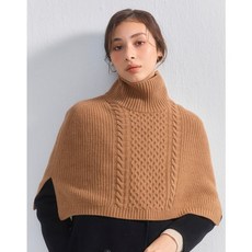 헤지스레이디스 브랜드관 50%카멜 터틀넥 짜임 울캐시미어혼방 숄 HSMU3D100CM 마감임박!!!
