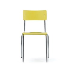 VBLK [L&C stendal] Comeback 041 Chair - Yellow/Chrome frame, Yellow/Chrome frame 