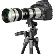 망원 렌즈 소니용 E 마운트 420800mm f8.3 수동 줌 A7C A7S A7 II A6000 A6300 A5100 A5000 미러리스 SLR 카메라, For Canon-dslr (EF/EF-S mount), White