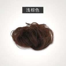 올림머리 당고머리 가발 쪽머리 승무원 한복 내추럴 똥머리 가채 부분가발, 한개옵션1, 컬리 헤어 백-라이트 브라운