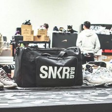 SNKR 축구가방 더플백 운동가방 큰가방 검흰, 검검