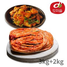 [도미솔] 박미희 포기김치 3kg+총각김치 2kg, 단품