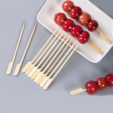 일회용 대나무 손잡이꼬지 (대) 18cm 소량구성, 1개, 100개입