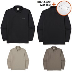[백화점신상판/AS가능] 스노우피크 폴로 긴팔 티셔츠 남성 여성 공용 ppJ 블랙 다크 카키 베이지 그레이 S24FMTPS10