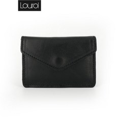 lourol 수 제 명함 가방 카드 지갑 스냅 백 동전 남녀 운전 증 빈 티 지 검은색