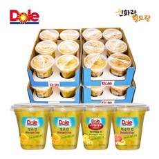 dole 후룻컵 망고2팩+복숭아1팩+파인1팩, 1box, 컵 망고2팩+복숭아1팩+파인1팩(총24개)