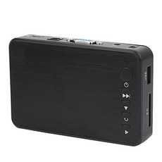 HDMI 하드 디스크 플레이어 휴대용 1080P 풀 HD 미디어 플레이어 USB2.0 SD 카드 플레이어 (EU 플러그)|컴퓨터 클리너|, 단일, Black, 1개