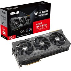 ASUS TUF Gaming Radeon™ RX 7900 XTX OC Edition 24GB GDDR6 그래픽 카드(PCIe 4.0 GDDR6 HDMI 2.1a 디스플레이 포