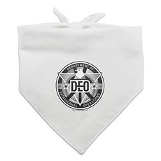 GRAPHICS MORE Supergirl TV Series DEO Department of Extranormal Operations Emblem Dog Pet Bandana, 본상품