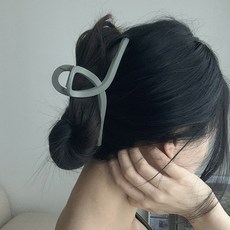 인마인드 무광 15cm 대왕 특대 국산 왕 꼬임 올림머리 헤어 집게핀