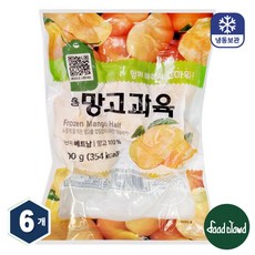 재호 냉동 망고 미트 하프컷 망고과육, 6개, 500g