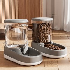 전기 삽입하지 않고 흐르는 물 디펜서 자동 반려동물 먹이 그릇 식수, grey suit, 3.8L, 1개