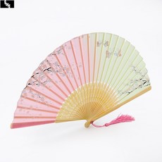 매화나비 대나무 부채 사은품 선물 판촉 전통 접부채, 상세 참조
