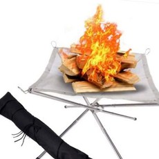 초경량 스테인리스 화로대 미니 화로 장작 화롯대 바베큐그릴 접이식그릴 휴대용 캠핑장비
