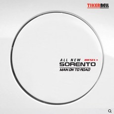 올뉴쏘렌토 주유구 슬로건 데칼스티커 TKGDS-37, 1개, 오렌지 / LPG