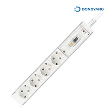 동양전자산업 애니탭 알루미늄 4000w 고용량 멀티탭 누전차단 20A 4구 3m, 1개, 화이트