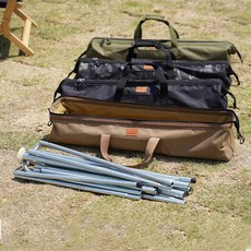 감성캠핑 폴대가방 80cm 팩가방 단조팩 가방 캠핑백 대형 수납 케이스 타프, 폴대가방 - 브라운, 1개