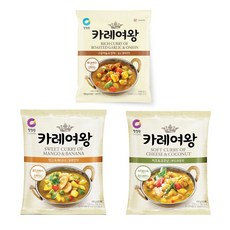 카레여왕 구운마늘양파5개+비프카레5개+토마토치킨5개 총15개 1세트 상품 이미지